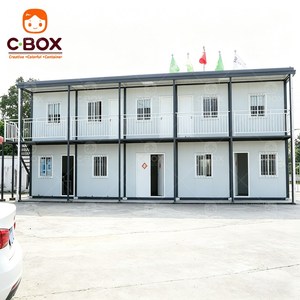 บ้านสำเร็จรูปแบบโมดูลาร์ Cbox ทนทาน สองชั้น โครงเหล็กทรงสี่เหลี่ยม สำหรับสำนักงาน หอพัก หรือที่อยู่อาศัย แบบแพ็คสำเร็จ - Product Image 3