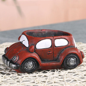 Pot de fleurs créatif en ciment fait main, modèle de camion rétro, décoration vintage rouge, idéal pour plantes, décoration de bureau et de maison - Vente chaude - Product Image 1