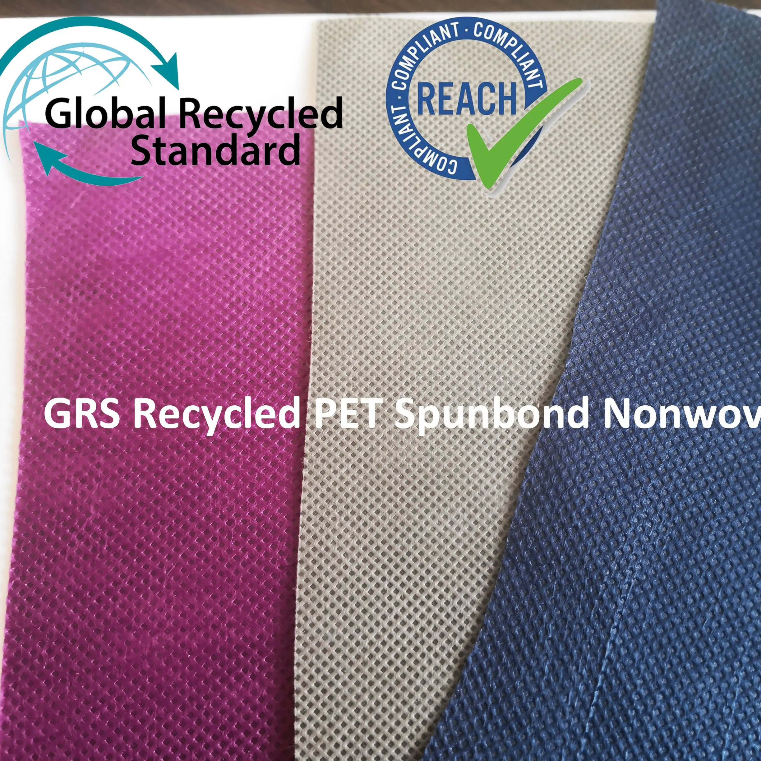 GRS RPET Kain Nonwoven PET Spunbond Daur Ulang