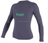Fait sur mesure soleil Protection UV eau plage Surf maillot de bain Rashguard respirant UPF50 manches longues Jiu Jitsu Rash Guard pour hommes