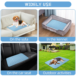 Premium Pet <b>Cooling</b> Gel <b>Pad</b> for Dog Cat Puppy Rabbit - Breathable Waterproof Ice Mat with Air Circulation - Product Image 4
