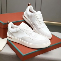 Chaussures décontractées à lacets LP Designer Sporty, chaussures de sport et de marche confortables pour hommes - Hiver/Printemps/Automne, cuir véritable