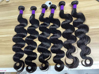 Tissage en lot brésilien 100% naturel avec Lace Frontal Closure, imitation vison brut, Extension de cheveux, vente en gros