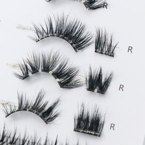 Nouvel arrivage de demi-bande de <span class=keywords><strong>cils</strong></span> auto-adhésifs à presser en fibre végétale pré-collée 5-7 jours Eyeliner <span class=keywords><strong>magnétique</strong></span> longue durée sans colle - Product Image 6