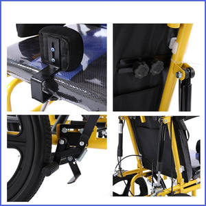 Silla de ruedas para niños con marco de acero, asiento suave, neumático sólido para parálisis cerebral, lo último en equipo de rehabilitación de Direct Panacea - Product Image 5