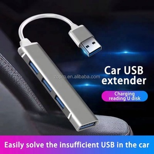 USB Hub 3.0 USB 3.0 HubB 4 Ports Multi-USB Splitter Adapter Aluminum Alloy Suitable Macbook for PC <b>Computer</b> <b>Accessories</b> - Product Image 4