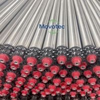 Rouleaux de convoyeur Movotec MT2322 à double pignon en polymère, en acier au carbone durable, avec roulement à billes, garantie 1 an pour convoyeur à rouleaux