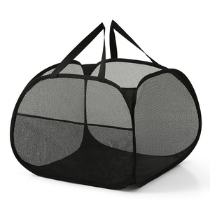 Panier à <span class=keywords><strong>linge</strong></span> en polyester de couleur personnalisable avec poignée pour le <span class=keywords><strong>rangement</strong></span> des vêtements sales et des jouets - Product Image 1