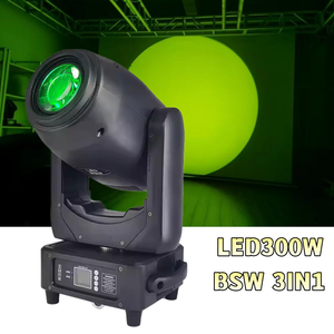 Luces de Escenario BSW 300W RGBW, Luces Discoteca DJ de Alta Luminosidad, Cabezal Móvil LED 3 en 1 con Zoom, 300 Beam Spot Wash para Iluminación de Escenario - Product Image 2