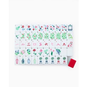 Fichas de Mahjong Americanas Rojas, Acrílicas de 4 Capas, Grabadas, 160 Piezas, Juego de Regalo - Product Image 4