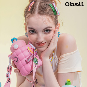 MAIMAI <span class=keywords><strong>Dodo</strong></span> Cup Cartoon Tons Grande Capacité Outdoor Fitness Sacs avec paille Tasse Sports Bouilloire Bouteille d'eau - Product Image 1