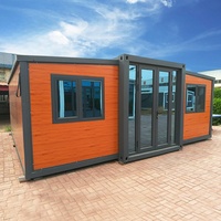 Maison de conteneur en acier préfabriquée modulaire de haute qualité 20 pieds conception de bureau pliable Solution de logement facile et économique pour les chambres à coucher