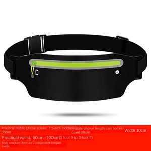 Riñonera deportiva de nailon ultrafina para hombre y mujer, cinturón de maratón impermeable multifuncional para correr, marco externo para teléfono móvil - Product Image 4