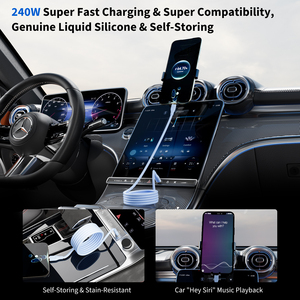 Cable <span class=keywords><strong>de</strong></span> Carga Magnético <span class=keywords><strong>de</strong></span> 240W |   Diseño <span class=keywords><strong>de</strong></span> Columna Vintage, Compatible con <span class=keywords><strong>iPhone</strong></span> y Android - Product Image 2