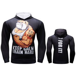 2025 hommes Anime 3d imprimé <span class=keywords><strong>pull</strong></span> à capuche Rash Guard chemise à capuche <span class=keywords><strong>Surf</strong></span> logo personnalisé haut <span class=keywords><strong>de</strong></span> gymnastique vêtements d'entraînement avec poche pour hommes - Product Image 3