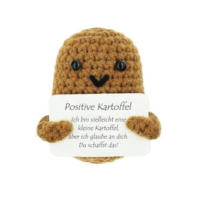 Best-Selling Hand-Knitted "Positive Energy Potato" Whimsical Themed Hanging Charm & Desktop Ornament - Product Image 5