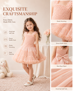 Robe de tutu en tulle doux pour bébé fille, <span class=keywords><strong>princesse</strong></span>, avec volants, robe de danse, robe de fête en mousseline rose, élégante, pour l'anniversaire de bébé - Product Image 2