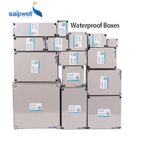 Boîtier électronique en plastique ABS PC, boîte de jonction électrique étanche IP66 pour extérieur, boîtier électronique en plastique