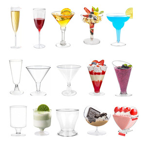 Flûtes à <span class=keywords><strong>champagne</strong></span> jetables en plastique PS transparent BST, gobelets à cocktail jetables pour mariage, anniversaire, service de desserts - Product Image 6