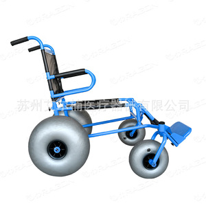 Silla de Ruedas Manual para Playa RAGON-IEC Longshizhou, Ruedas Extra Grandes, Plegable, para Uso en Exteriores, para Personas Mayores - Product Image 4
