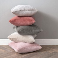 Housse de coussin en fourrure de lapin véritable, taie d'oreiller de luxe décorative pour la maison et le salon