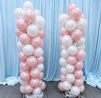 OLOVE Nouvel article de décoration, arche de ballons auto-gonflante pour mariages, banquets familiaux, colonnes de ballons gonflables, arches