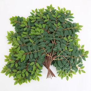 Feuilles d'olivier artificielles à longue tige, plante d'arbre de grande taille, Branches de végétation, fausses plantes pour Arrangement Floral, Vase, centre de table de mariage - Product Image 2