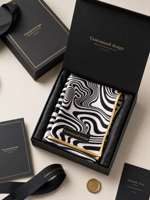 Écharpe longue et étroite en satin de soie élégante personnalisée pour femme, ruban de cheveux fin, coffret cadeau de luxe, foulard fin de créateur