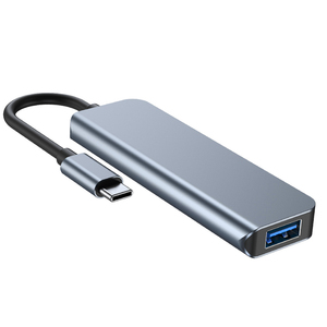 4-in-1 USB 3.0ชนิด C ไปยังฮับพร้อม LED 10Gbps OTP Protection USB อะลูมิเนียมอัลลอยด์ C TO USB อะแดปเตอร์ USB เครื่องอ่านการ์ดแล็ปท็อป - Product Image 5