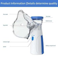 Nébuliseur portable pour animaux de compagnie, silencieux, mini atomiseur avec masque pour le traitement de la toux et de la rhinite chez les chats et les chiens