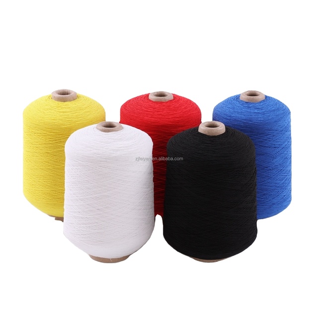 Latex Polyester Cover Rubber Thread Elastic Yarn for Socks 100#/75/75 Rubber Covered Yarn