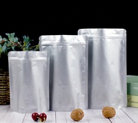 Sacs de conservation réutilisables en Mylar, pochettes verticales en aluminium Mylar avec étiquettes autocollantes pour aliments