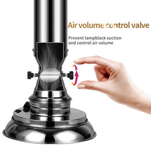 Tuyau d'échappement dur télescopique d'acier inoxydable pour le <span class=keywords><strong>conduit</strong></span> de ventilation d'<span class=keywords><strong>extraction</strong></span> de fumée de <span class=keywords><strong>restaurant</strong></span> de gril de charbon de bois de BBQ coréen - Product Image 4