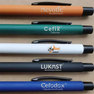 Bolígrafo deportivo de varilla de aluminio retráctil en stock con capacidad de escritura suave para publicidad y regalos Logotipo láser - Product Image 3