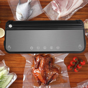 Private Label Kitchen Small Appliances Automatic Vaccum Glass Jar Vacuum Sealer Machine With Bag Roll Box