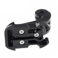 Base de fixation rapide à crochet en J pour mentonnière et sangle de poitrine de casque, compatible POV avec DJI Osmo Action, GoPro Hero, Insta360