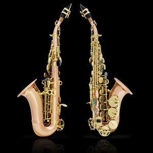 SLADE Instruments de musique en bronze professionnel en gros Saxophone soprano de haute qualité en or rose avec accessoires - Product Image 5