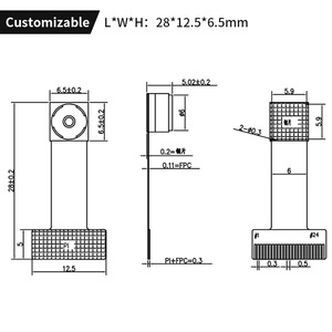 1 milyon piksel SP1405 tarama kodu tanıma akıllı ev 720P görsel interkom FPC DVP kamera modülü - Product Image 3