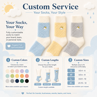 Chaussettes d'intérieur personnalisées chaudes et douillettes, 3 couleurs, chaussettes de sommeil d'hiver pour femme, épaisses, moelleuses, thermiques, douces et confortables