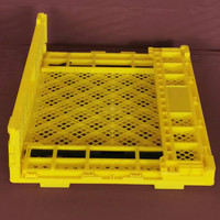 Panier de rangement pliable et empilable en PP vierge recyclable, série 600*400, pour légumes et fruits agricoles