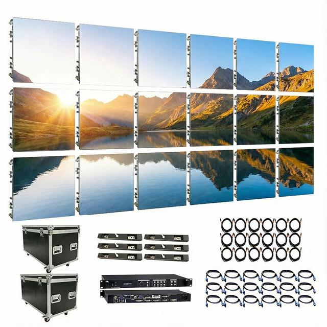 Hot Micro Led Video Wall Panel P1.25mm P1.56mm Indoor Cob Led Display Screen High Refresh Rate for Media Studio Background