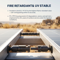 Connecteur solaire DC à courant élevé et faible résistance, anti-UV, résistant aux intempéries, prise de câble PV, verrouillage rapide, connecteur solaire mâle/femelle