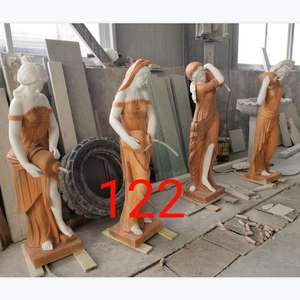 Diseño moderno interior de gran tamaño de la vida piscina mármol piedra estatua Triton y <span class=keywords><strong>Nereida</strong></span> sirenas jardín escultura para la venta - Product Image 6