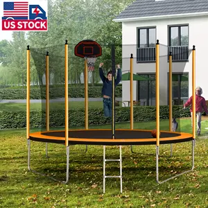 US-Lager Lieferung Trampolin 12ft 10ft für Kinder, Jugendliche und Erwachsene Bungy Jump Outdoor