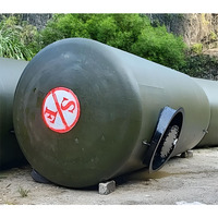 Réservoir de carburant souterrain à double paroi de 10m3, 15m3, 20m3, 30m3, 40m3 – Prix du réservoir de stockage d'essence/pétrole à double couche à vendre