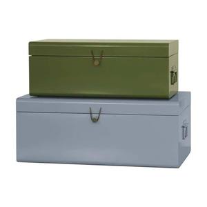 Large Metal Rectangular <b>Trunk</b> <b>Box</b> with Multi-functional Space-saving Design for Clothing <b>Storage</b> and Home Decor - Product Image 3