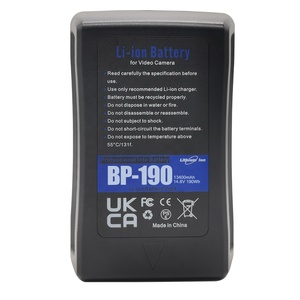 190wh 14.8V 13400mAh Lithium V-mount Pin tương thích với <span class=keywords><strong>Sony</strong></span> nhiếp ảnh chuyên nghiệp phát sóng Máy quay Máy tính xách tay máy ảnh sử dụng - Product Image 6