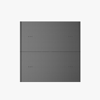 Prix d'usine Système de maison intelligente KNX/EIB 3-Gang 6 touches Panneau de commutation de scène en métal pour les solutions de maison intelligente