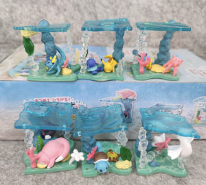 Caja Sorpresa Pokemoned Re-ment World Shining Sea, Figura de Acción Popplio, Squirtle, <span class=keywords><strong>Vaporeon</strong></span>, Juguetes de PVC Pokemoned para Niños, Regalo, Decoración del Hogar - Product Image 1