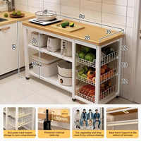 Küchenmöbel Multifunktion aler Gemüse korb Gemüses chneide tisch Mikrowellen topf Organizer Side board